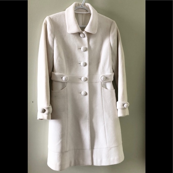 Jackets & Blazers - Angora wool ivory coat M